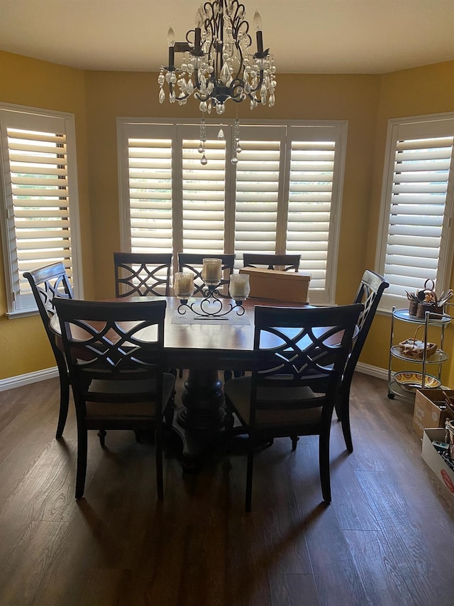 36883 Cloverleaf Ave, Madera, CA 93636 - dining room with a chandelier and wood finished floors