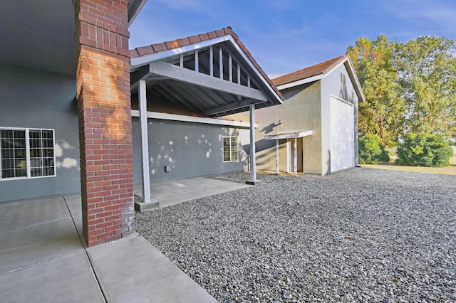 8037 E Morab Ave, Clovis, CA 93619 - back of property with an outbuilding and stucco siding