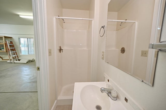 8037 E Morab Ave, Clovis, CA 93619 - bathroom with a stall shower and a sink