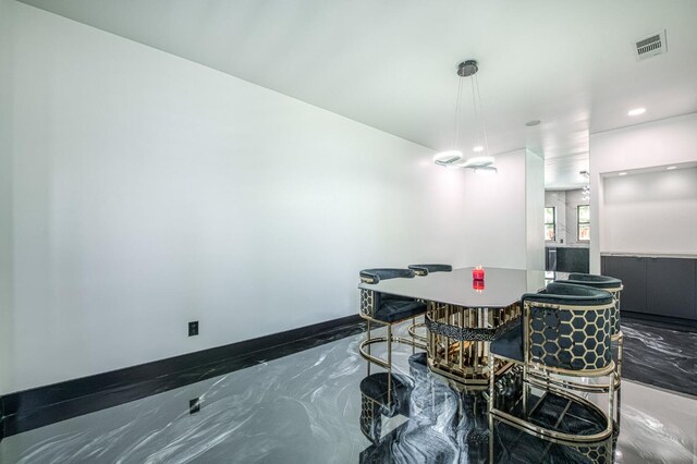 1292 E Valley Forge Dr, Fresno, CA 93720 - dining area featuring marble tiled floors and recessed lighting