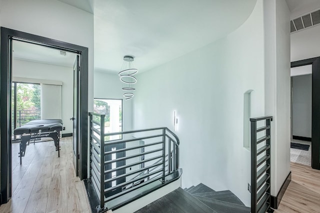 1292 E Valley Forge Dr, Fresno, CA 93720 - stairs featuring wood finished floors