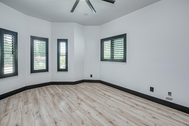 1292 E Valley Forge Dr, Fresno, CA 93720 - unfurnished room with ceiling fan, healthy amount of natural light, and wood finished floors