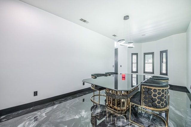 1292 E Valley Forge Dr, Fresno, CA 93720 - dining area with marble tiled flooring and baseboards