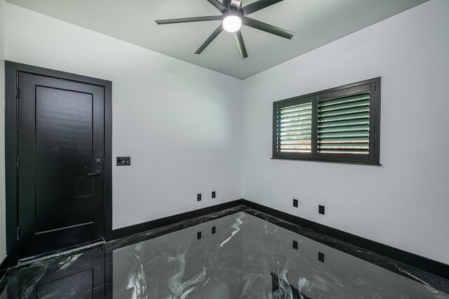 1292 E Valley Forge Dr, Fresno, CA 93720 - unfurnished room with a ceiling fan and marble tiled flooring