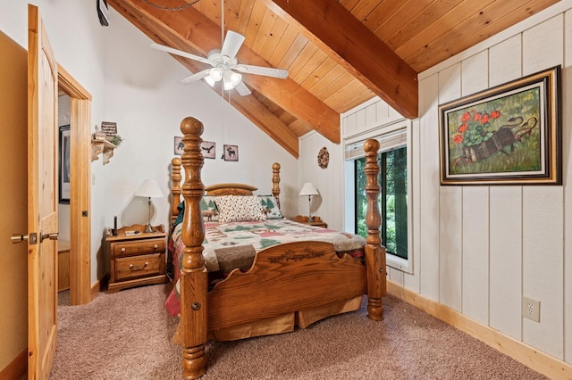 42215 Rock Ledge Rd, Shaver Lake, CA 96161 - carpeted bedroom featuring wooden ceiling and ceiling fan
