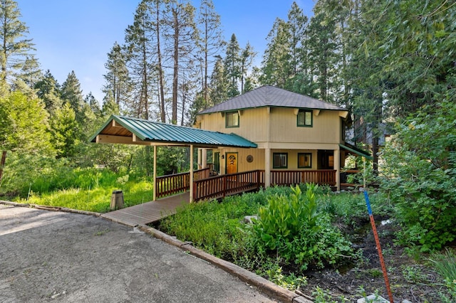 42215 Rock Ledge Rd, Shaver Lake, CA 96161 - chalet / cabin featuring a metal roof