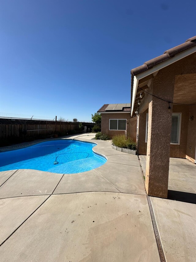 220 S Double Tree Way, Madera, CA 93637 - view of pool with a patio area and a fenced backyard