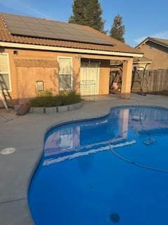 220 S Double Tree Way, Madera, CA 93637 - view of swimming pool featuring a patio area