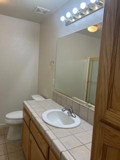 220 S Double Tree Way, Madera, CA 93637 - full bathroom featuring vanity, tile patterned floors, and an enclosed shower
