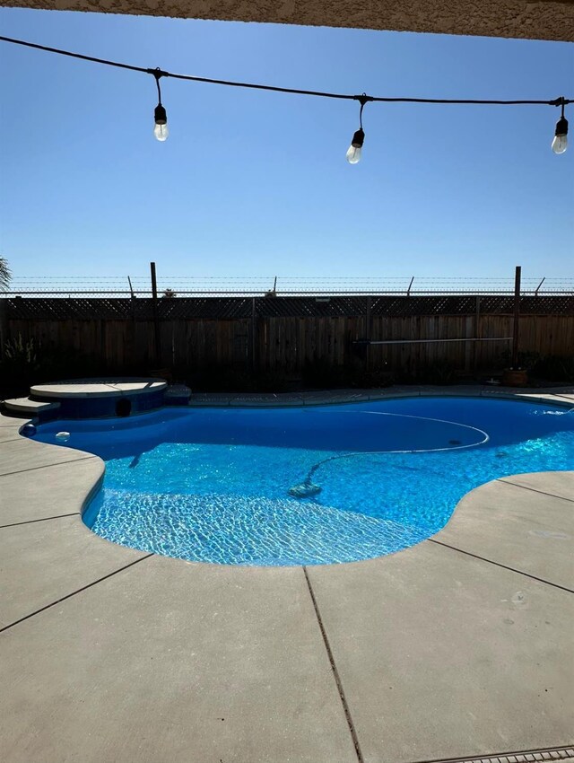 220 S Double Tree Way, Madera, CA 93637 - view of pool with a fenced backyard and a patio area