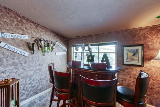 43125 Rd 80, Dinuba, CA 93618 - bar area with a textured ceiling and tile patterned flooring