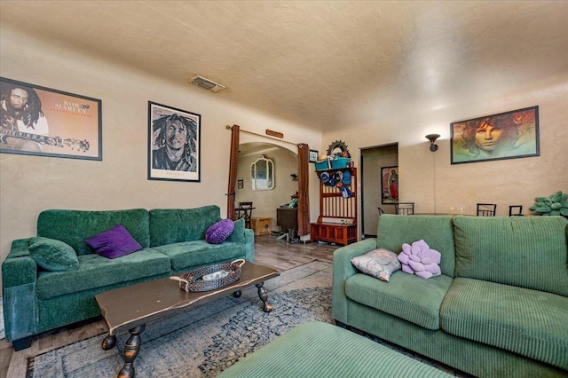 4832 E Illinois Ave, Fresno, CA 93727 - living room with wood finished floors