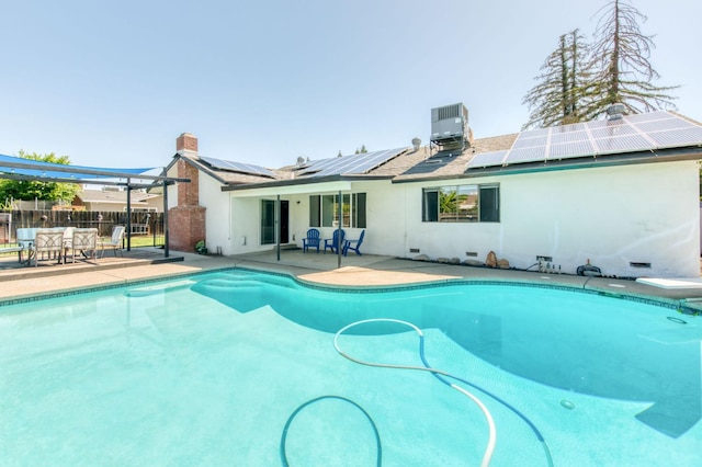 1580 Armstrong Ave, Clovis, CA 93611 - view of swimming pool with a patio and outdoor dining area