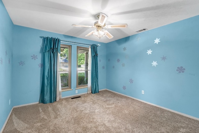 3547 W Locust Ave, Fresno, CA 93711 - carpeted spare room featuring ceiling fan and baseboards