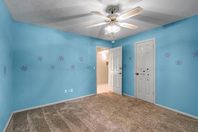3547 W Locust Ave, Fresno, CA 93711 - unfurnished bedroom featuring carpet floors, a ceiling fan, and a closet