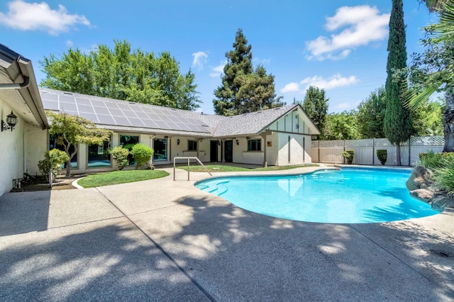 3547 W Locust Ave, Fresno, CA 93711 - view of swimming pool featuring a patio area