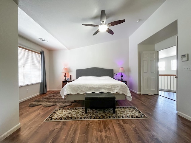 2518 Keats Ave, Fresno, CA 93611 - bedroom featuring wood finished floors and ceiling fan