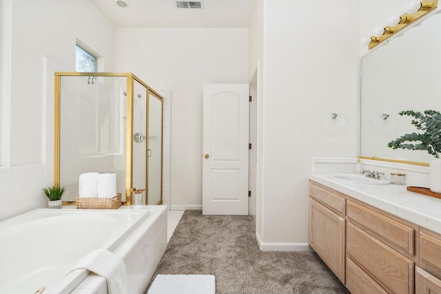 9416 N Jade Ave, Fresno, CA 93720 - full bath with a stall shower, vanity, and a bath