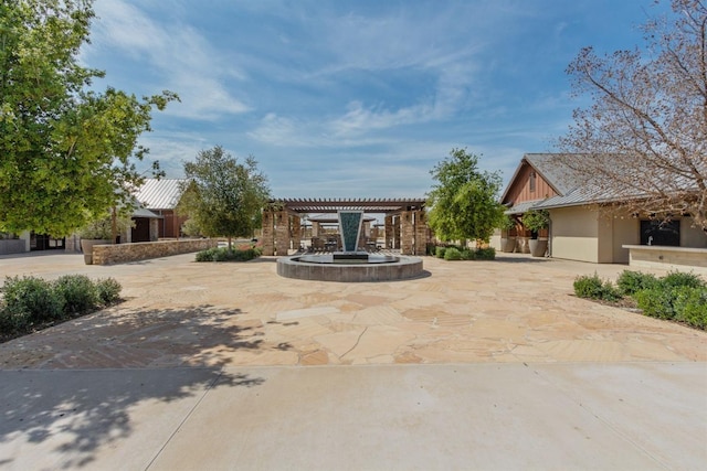 463 Mesa Dr S, Madera, CA 93636 - view of patio featuring a pergola