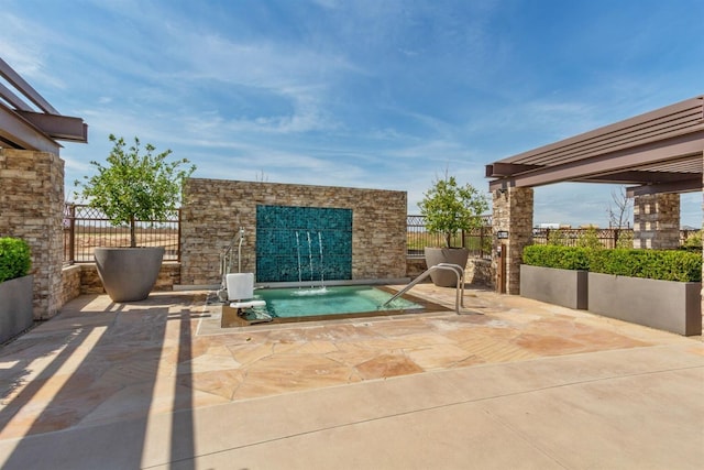 463 Mesa Dr S, Madera, CA 93636 - view of patio / terrace featuring a hot tub
