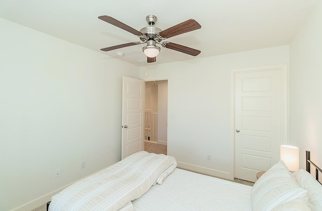 463 Mesa Dr S, Madera, CA 93636 - bedroom featuring baseboards and a ceiling fan