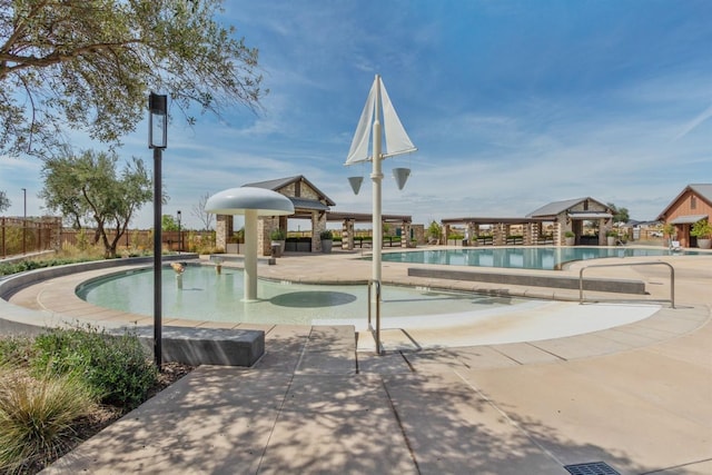 463 Mesa Dr S, Madera, CA 93636 - community pool featuring a gazebo