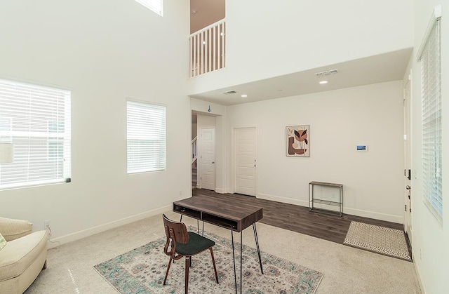 463 Mesa Dr S, Madera, CA 93636 - office space with a high ceiling and carpet