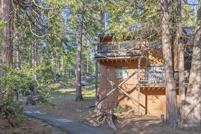 40607 Mill Run Ln Unit 72, Shaver Lake, CA 93664 - rear view of property with a balcony