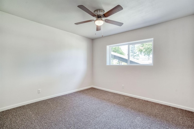 5276 N 1st St, Fresno, CA 93710 - carpeted spare room featuring baseboards and ceiling fan