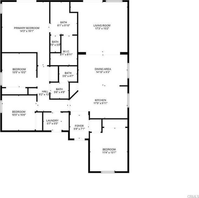405 Denise Dr, Merced, CA 95341 - view of floor plan / room layout