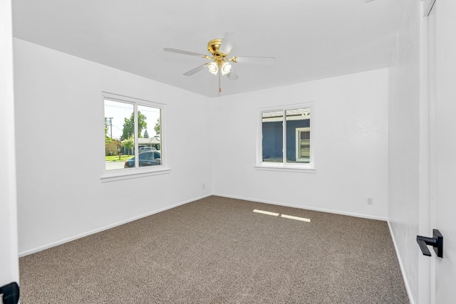 4759 E Vassar Ave, Fresno, CA 93703 - carpeted empty room with a ceiling fan and baseboards
