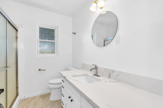4759 E Vassar Ave, Fresno, CA 93703 - full bath featuring vanity and a shower with shower door