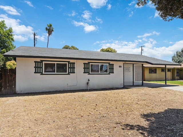 3672 N Shirley Ave, Fresno, CA 93727 - ranch-style house with stucco siding