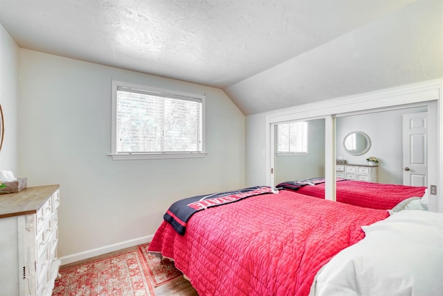 42198 Smoke Tree, Shaver Lake, CA 93664 - bedroom featuring wood finished floors and lofted ceiling