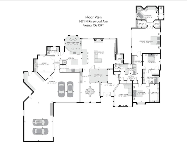 7671 N Ricewood Ave, Fresno, CA 93711 - view of room layout