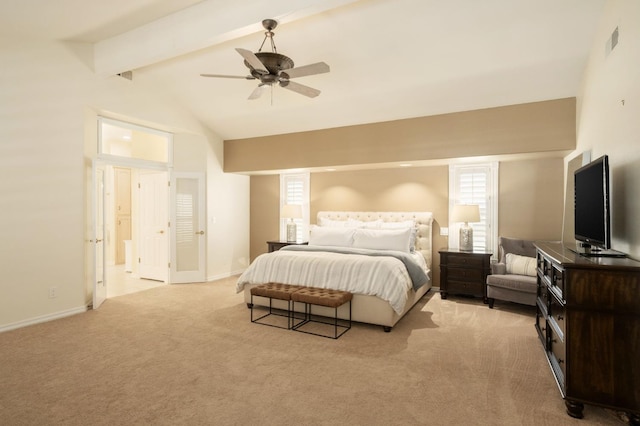 7671 N Ricewood Ave, Fresno, CA 93711 - bedroom with light carpet and ceiling fan