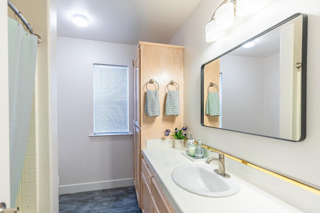 2322 E Revere Rd, Fresno, CA 93720 - full bathroom featuring vanity and a shower with curtain