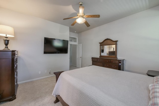 7515 N Wheeler Ave, Fresno, CA 93722 - carpeted bedroom featuring ceiling fan and baseboards