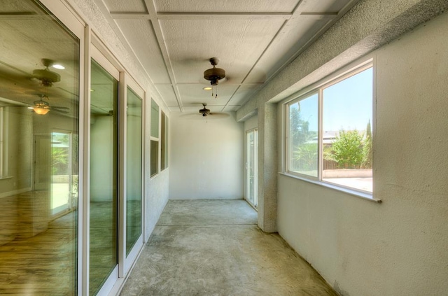 3669 N Clover Ave, Fresno, CA 93727 - corridor featuring unfinished concrete flooring