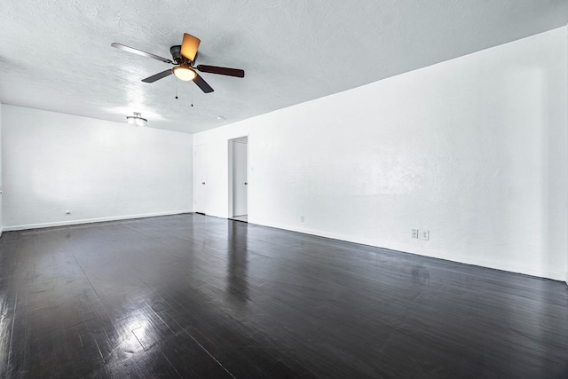 3677 N Thesta St, Fresno, CA 93726 - spare room featuring ceiling fan, wood finished floors, and a textured ceiling