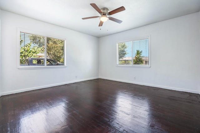 3677 N Thesta St, Fresno, CA 93726 - empty room with wood finished floors and ceiling fan