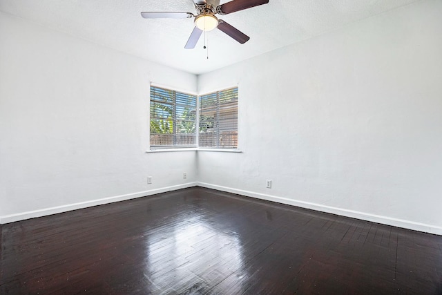 3677 N Thesta St, Fresno, CA 93726 - empty room featuring ceiling fan and dark wood-type flooring