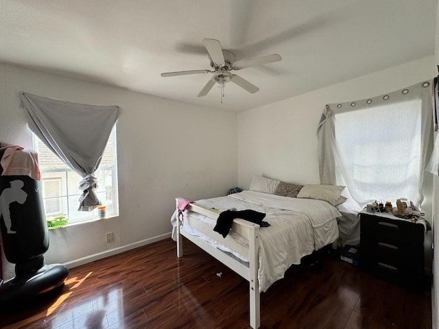 1925 E 15th, Oakland, CA 94606 - bedroom featuring wood finished floors and ceiling fan