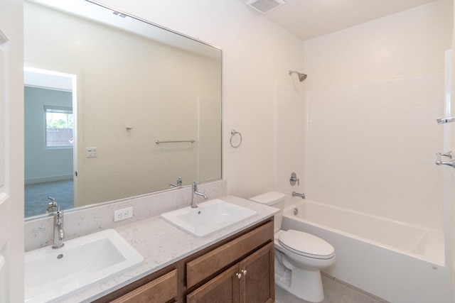 153 N Bliss Ave, Fresno, CA 93727 - bathroom with double vanity and  shower combination