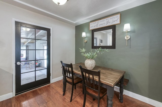 3054 E Brown Ave, Fresno, CA 93703 - dining room with baseboards and wood finished floors