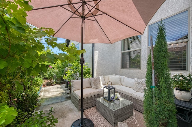 1363 E Via Prato Dr, Fresno, CA 93730 - view of patio featuring outdoor lounge area