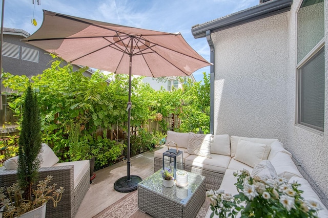 1363 E Via Prato Dr, Fresno, CA 93730 - view of patio with an outdoor living space