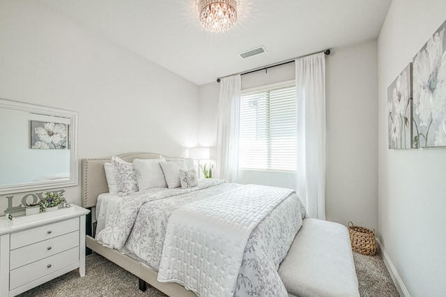 1363 E Via Prato Dr, Fresno, CA 93730 - bedroom with carpet and a chandelier