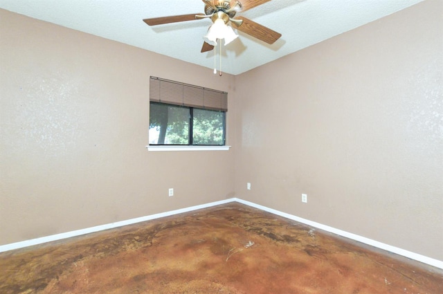 1325 Griffith Ave, Clovis, CA 93612 - unfurnished room featuring concrete floors and ceiling fan
