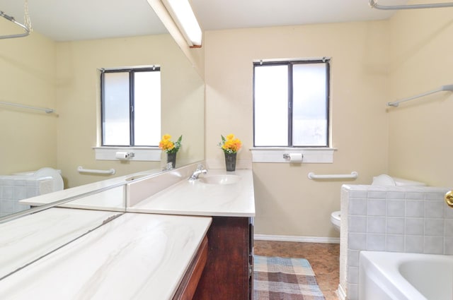 1325 Griffith Ave, Clovis, CA 93612 - full bath featuring a tub, vanity, and tile patterned floors